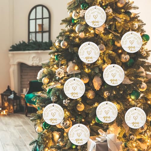 Barydat 9 Pieces Christmas Christian Ornaments Bible Hanging Ornament