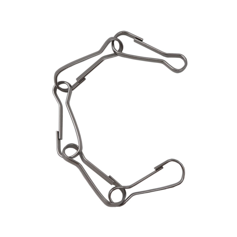 [Australia - AusPower] - 100 Pcs Lanyard Hooks, 304 Stainless Steel Metal Spring Hooks, Small Spring Clips, Lanyard Snap Clip Hooks for ID Card, Key Chain - 1 Inch(25mm) 