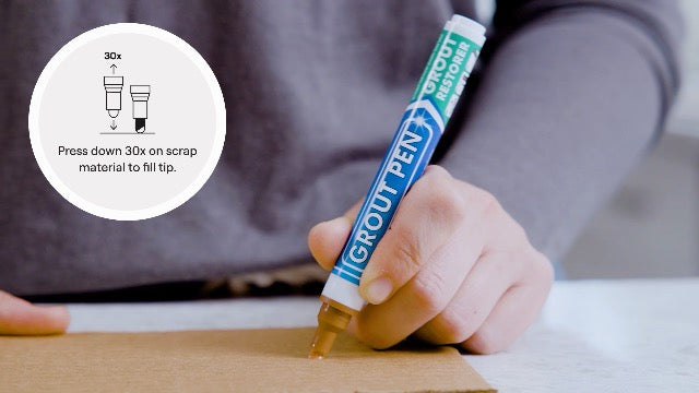 Rainbow Chalk Markers Terracotta Tile Grout Pen with narrow 5mm tip, 7mL marker bottle