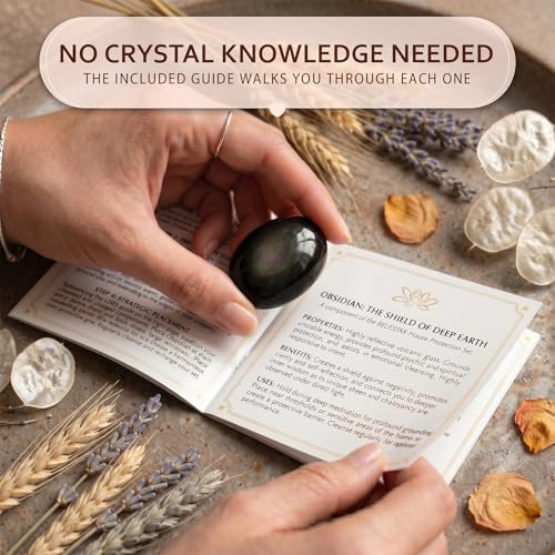 Spiritual Protection Crystal Set - 6 Healing Stones Spiritual Protection Crystal Set
