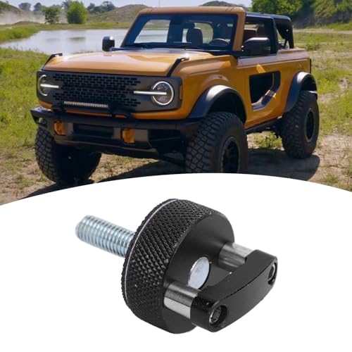 Zunate M8 1.25 black quick-removal thumb screws for Bronco hard top