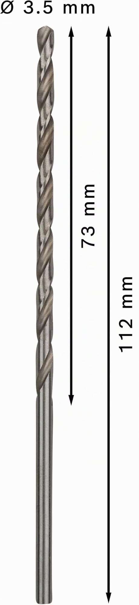 Bosch 2608596814 3.5 x 73 x 112 mm DIN340 HSS-G Drill Bits by Bosch Ø 3.5 mm