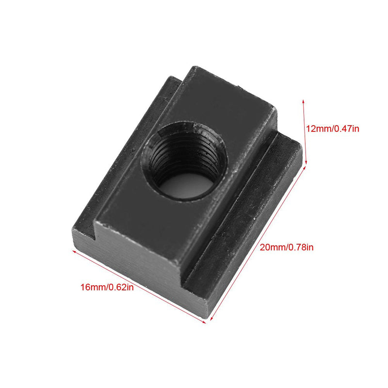 [Australia - AusPower] - 5 pcs T Slot Nuts, M8/10 Threads Steel for Bed Deck Rail for Tacoma Cleats for Pick-Up Truck Bed Deck Rails (#1) 