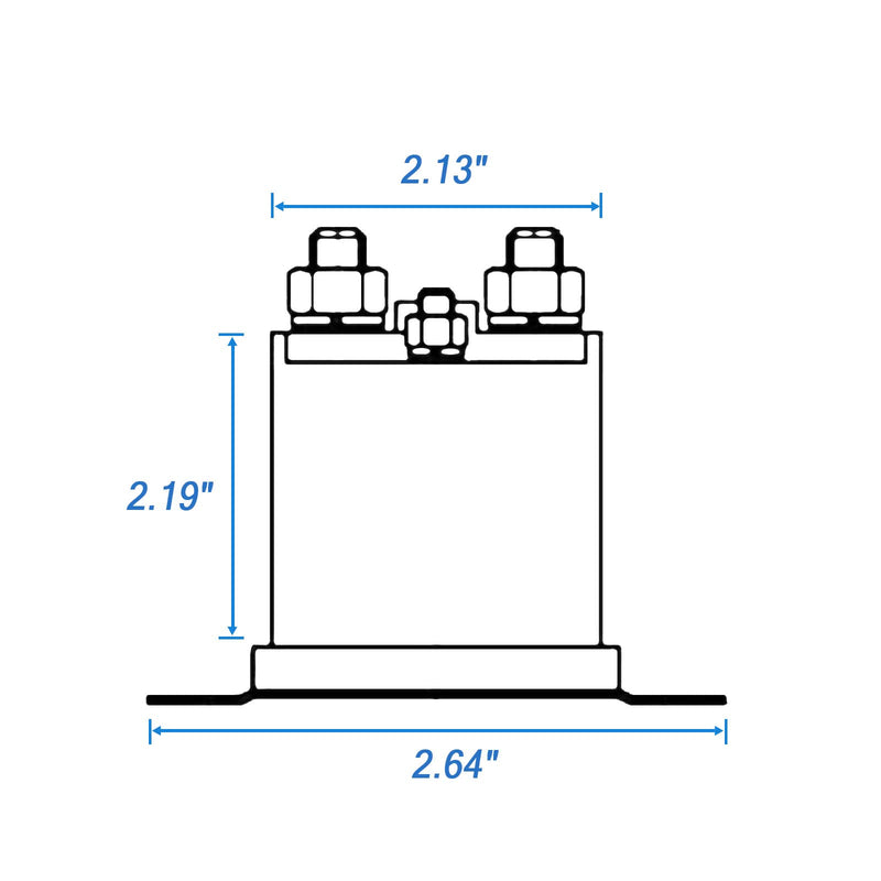 [Australia - AusPower] - 36V Electric Golf Cart Solenoid Repalcement For Club Car DS 1976-1998 4 Terminal Solenoid Club Car Solenoid 1 Pcs 