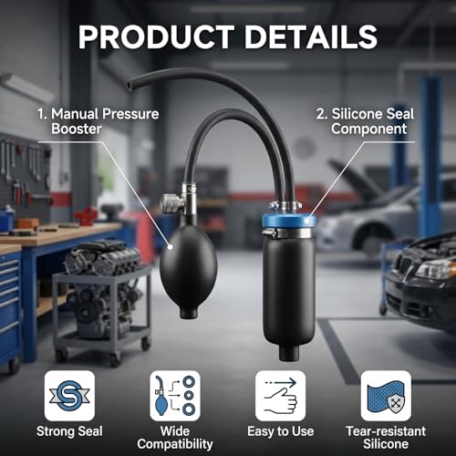 AUPREX Universal Easy Intake Adapter, Automotive Smoke Machine Bladder Blue