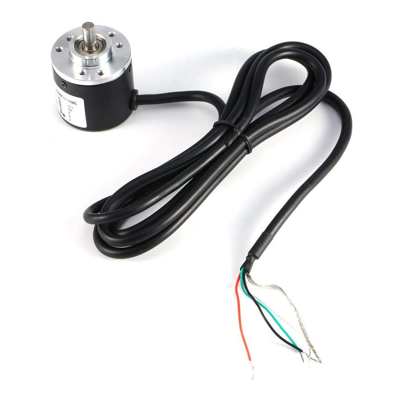 [Australia - AusPower] - Rotary Encoder, 600P/R Photoelectric Incremental Rotary Encoder 5V-24V AB 2-Phases Wide Voltage Power Supply 6mm Shaft 