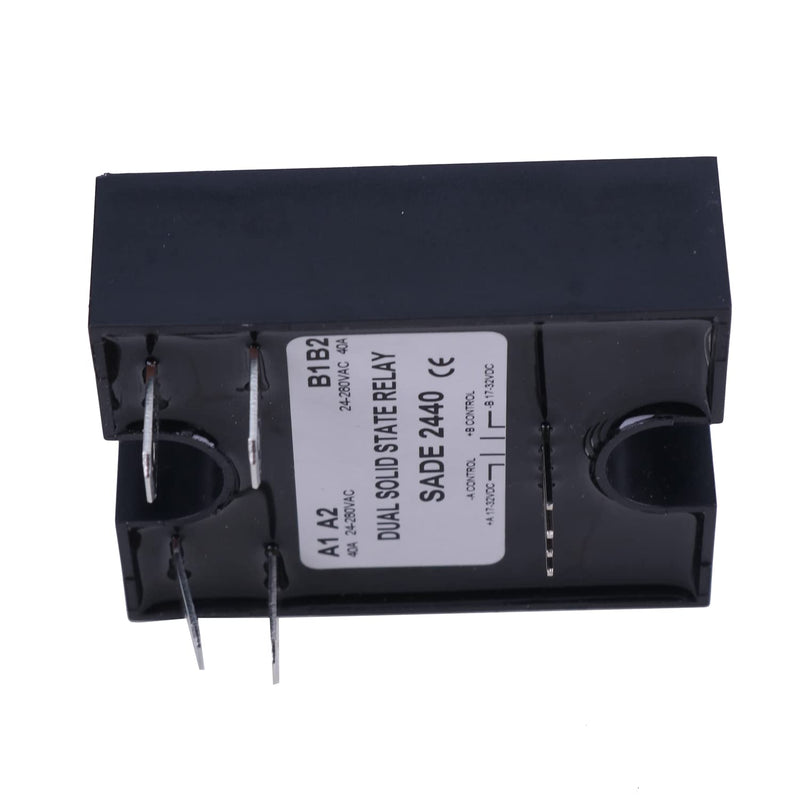 D2440DE Dual Solid State Relay SSR 17-32VDC Input 280VAC 40A Compatible with Crydom Zero-Crossing Resistive Loads
