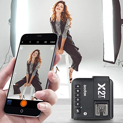 Godox X2T-S Wireless Flash Trigger Compatible with Sony Camera Bluetooth Connection APP Control 1/8000s HSS Transmitter for Godox V1S TT685S TT350S V860II-S TT600 AD200 (X2T S Compatible with Sony)
