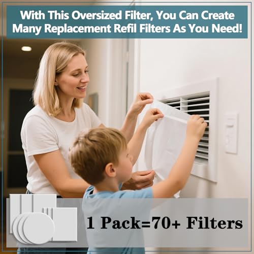 MAXTBEE MERV 8 cut-to-fit air vent filter material for HVAC furnace vents