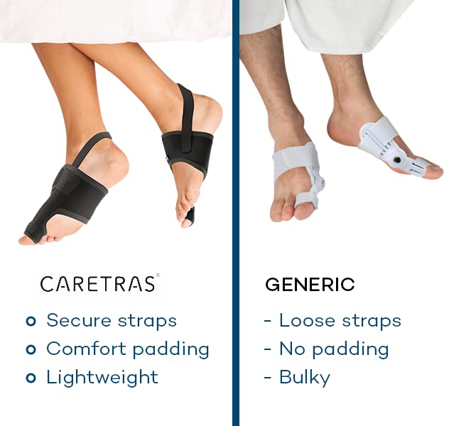 [Australia - AusPower] - Caretras Bunion Corrector, Orthopedic Bunion Splint, Big Toe Separator Pain Relief, Non-Surgical Hallux Valgus Correction, Hammer Toe Straightener, Day Night Support (Simple Elegant (2 Count)) 