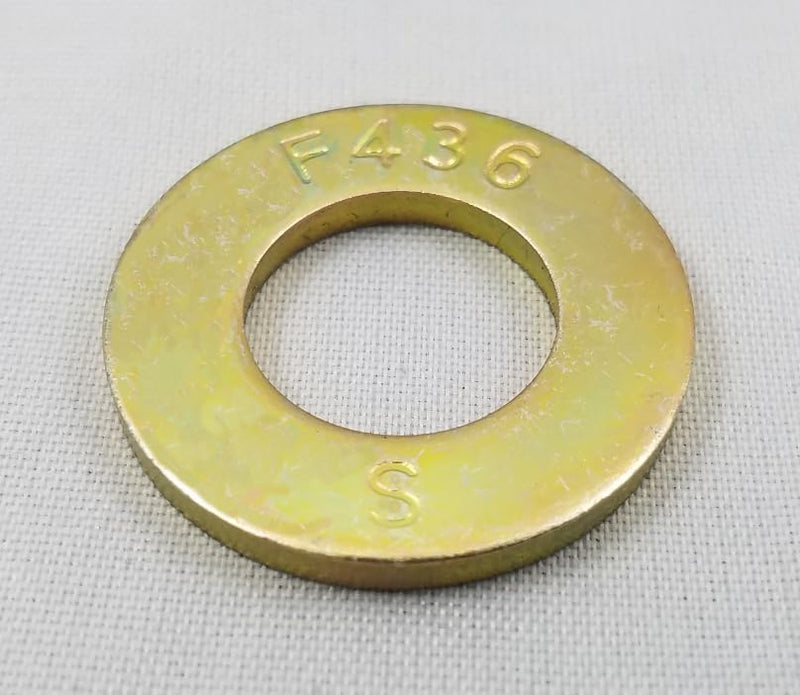 1/2" Grade 8, Yellow Zinc, ASTM F436, SAE, Flat Washer, Pack of 20 INFAST