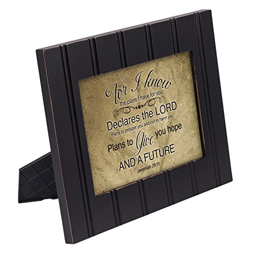 Hope and a Future Jeremiah 29:11 8x10 Black Framed Art Wall Plaque Sign