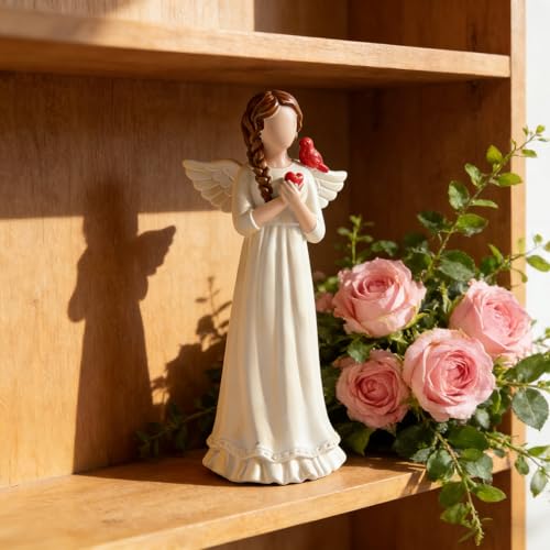 Guardian Angel Figurine, Resin Angel Statue Home Decor Ornament (Guardian Angel) Guardian Angel
