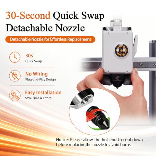 HzdaDeve 2-Pack A1 Mini/A1 Hotend Print Head Hot End Kit Extruder Upgrade High Temperature 0.4 mm Hardened Steel Nozzle Replacement with 4 Pieces Silicone Cover Sock for Bambu Laboratory 3D Printer 2 Pack A1/A1 Mini Hotend