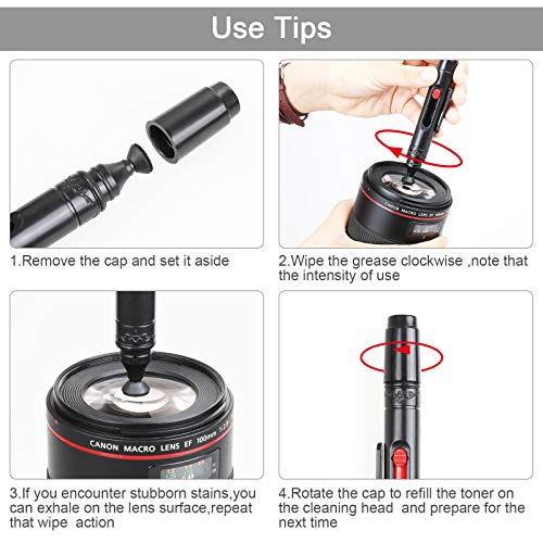 18-in-1 Professional Camera Cleaning Kit for Most DSLR Cameras (Canon, Nikon,Sony), with Air Blower/Cleaning Pen/Detergent/Cleaning Cloth/Lens Brush/Carry Case 18 IN 1