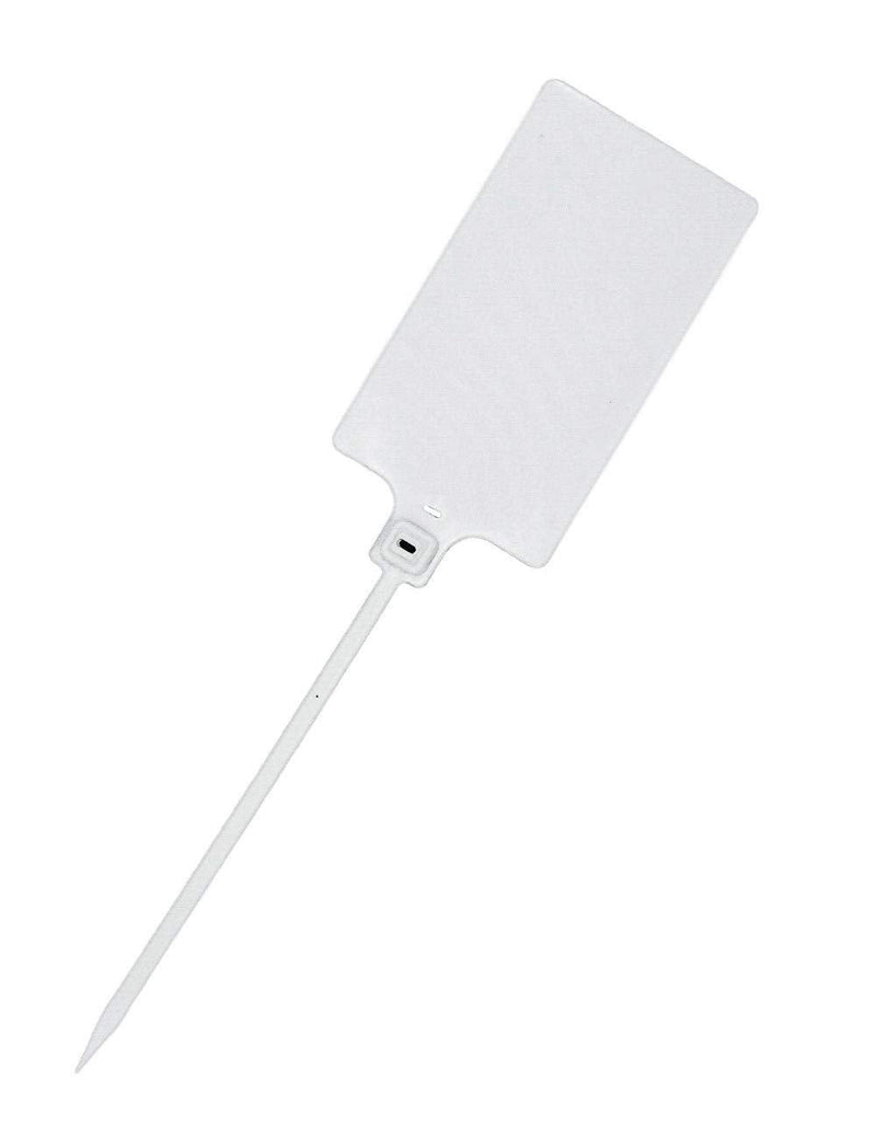 Plastic Seals Shipping Tags Logistics Use Big Sign Tie Large Label Tie, 255 mm Total Length, Package of 100 pcs (White) White