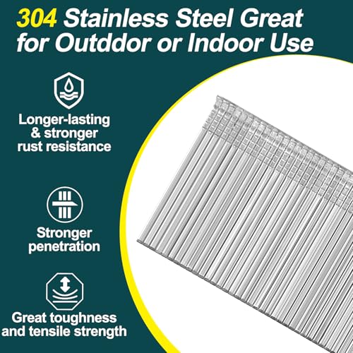 Toicann 16 gauge straight finish nails, 2-inch, 2000-pack close-up