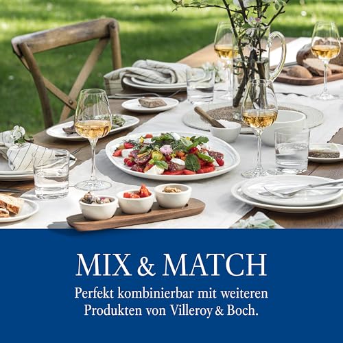 Villeroy & Boch For Me Espresso Cup & Saucer : Set of 2, Premium Porcelain, White