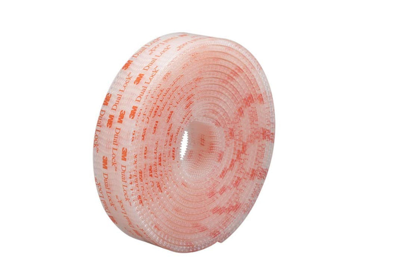 3M Dual Lock Reclosable Fastener SJ3560 (Clear, 1 in x 10 ft Roll) - Heavy Duty Adhesive Interlocking Tape for Indoor/Outdoor Mounting 1 Pack