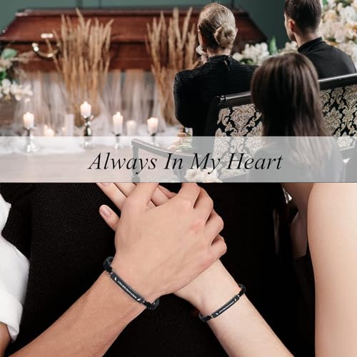 Cremation Jewelry for Ashes Urn Cuff Bangle Rope Bracelet for Men Women Cremation Bracelet for Pet Ashes Keepsake Memorial Ash Bracelet Gifts Style2-A Piece Of My Heart