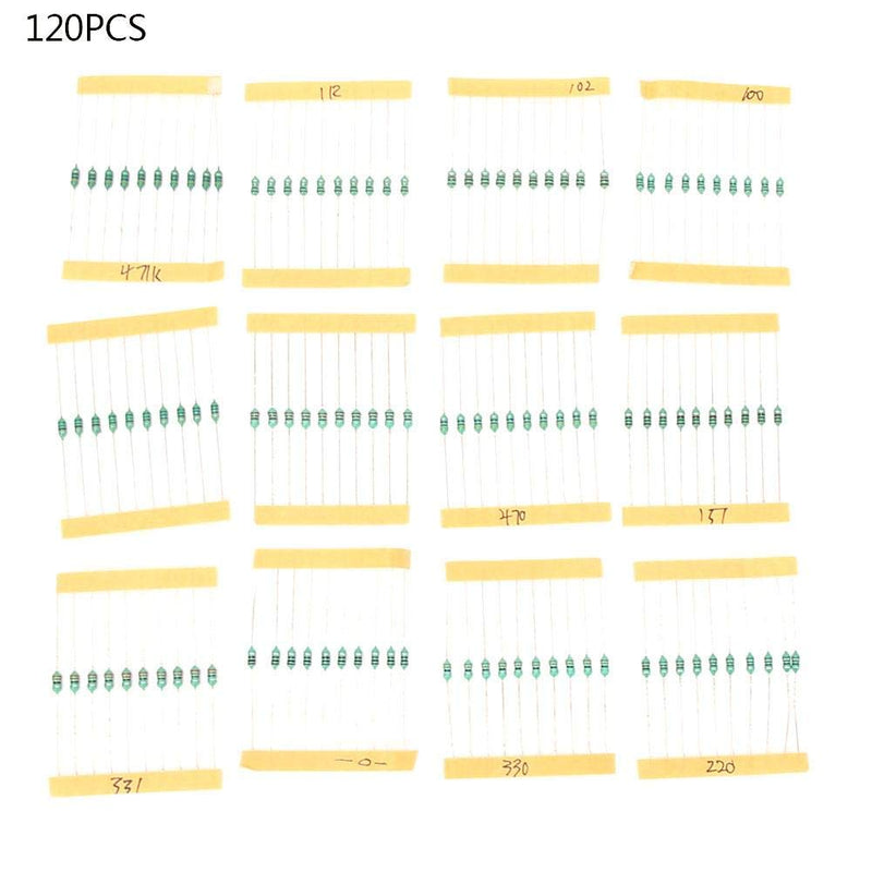 [Australia - AusPower] - 120PCS 1/4W Color Ring Inductor Set, 1uH to 1mH 12 Inductance Values User-Friendly High Performance Inductor Kit 