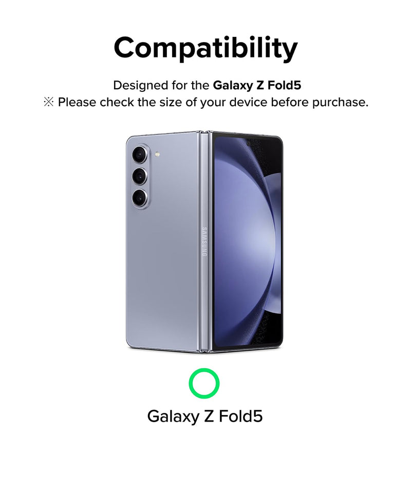 [Australia - AusPower] - Ringke Camera Styling [Stylish Aluminum Frame] Compatible with Samsung Galaxy Z Fold 5 Camera Lens Protector, Protective Metal Cover for Women, Men - Black 