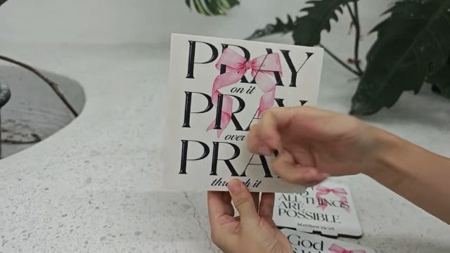 3 Pcs Bible Verses Decorations Christian Wooden Decor Sign - Christian Gift Pray