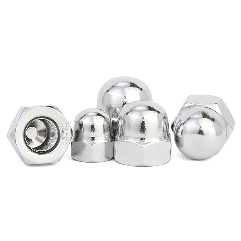 [Australia - AusPower] - M4 Acorn Cap Nuts, M4x0.7mm Dome Head Hex Nuts,18-8 Stainless Steel Hardware Nuts,Bright Finish, Full Thead Coverage,Quantity 100Pcs M4x0.7mm(100pcs) 