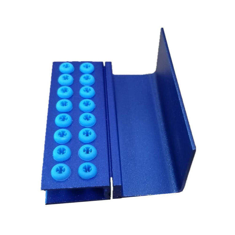 [Australia - AusPower] - 16 Holes Dental FG RA/CA Burs Block Case Stand Holder 1.6mm&2.35mm Shank with Sillicone Autoclavable 