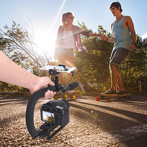 3-Shoe DSLR/Action Camera/Camcorder/Phone Stabilizer Expansion Cage Mount