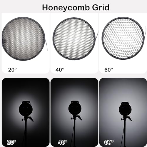 7" Standard Reflector Diffuser Lamp Shade Dish with Honeycomb Grid