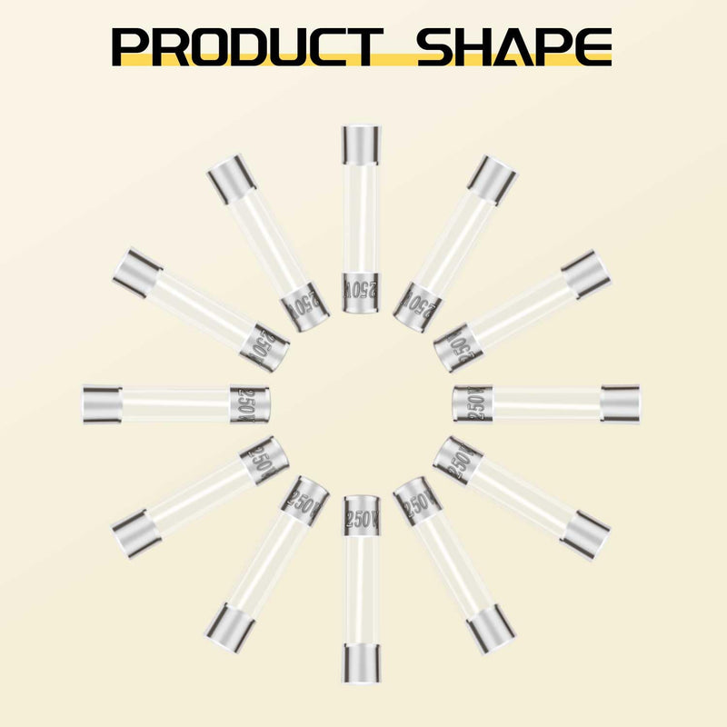 [Australia - AusPower] - Fast Blow Glass Fuse Assortment Kit, 24 Values Glass Fuses 250V 5x20mm 0.5A 1A 2A 3A 4A 5A 6A 7A 8A 10A 15A 20A, 6x30mm 0.5A 1A 2A 3A 4A 5A 6A 7A 8A 10A 15A 20A Tube Fuses 