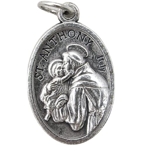 Needzo Silver Toned Saint Francis Pocket Token Medal with Inspirational Prayer Card, Christian Gifts for Men and Women, 1 Inch