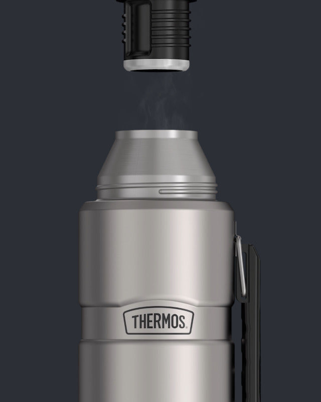 THERMOS Stainless King Vacuum-Insulated Beverage Bottle, 40 Ounce, Midnight Blue 40 Ounces