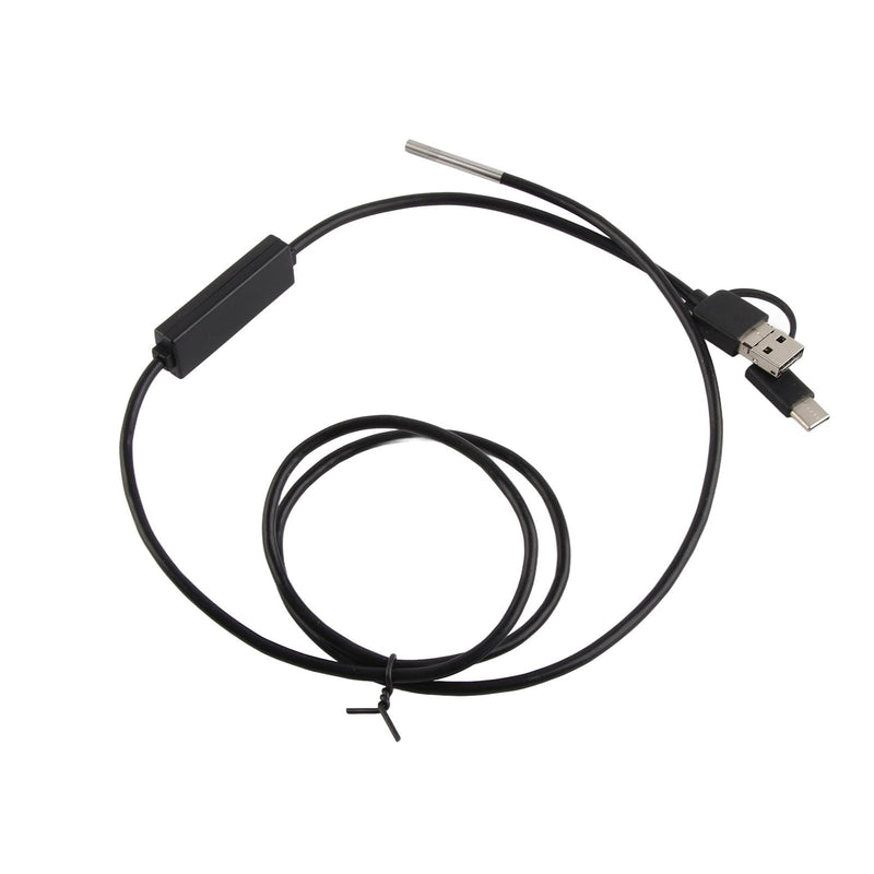 [Australia - AusPower] - 3-in-1 USB Endoscope Type C, 3.9 mm Lens, Waterproof Inspection Camera, Endoscope with 6 LED Lights (1 Meter Soft Wire) 