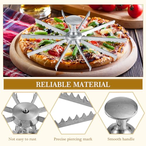 Hushee 3 Pcs Pie Marker Cake Slicer for Bakery, 8, 10, 12 Cut