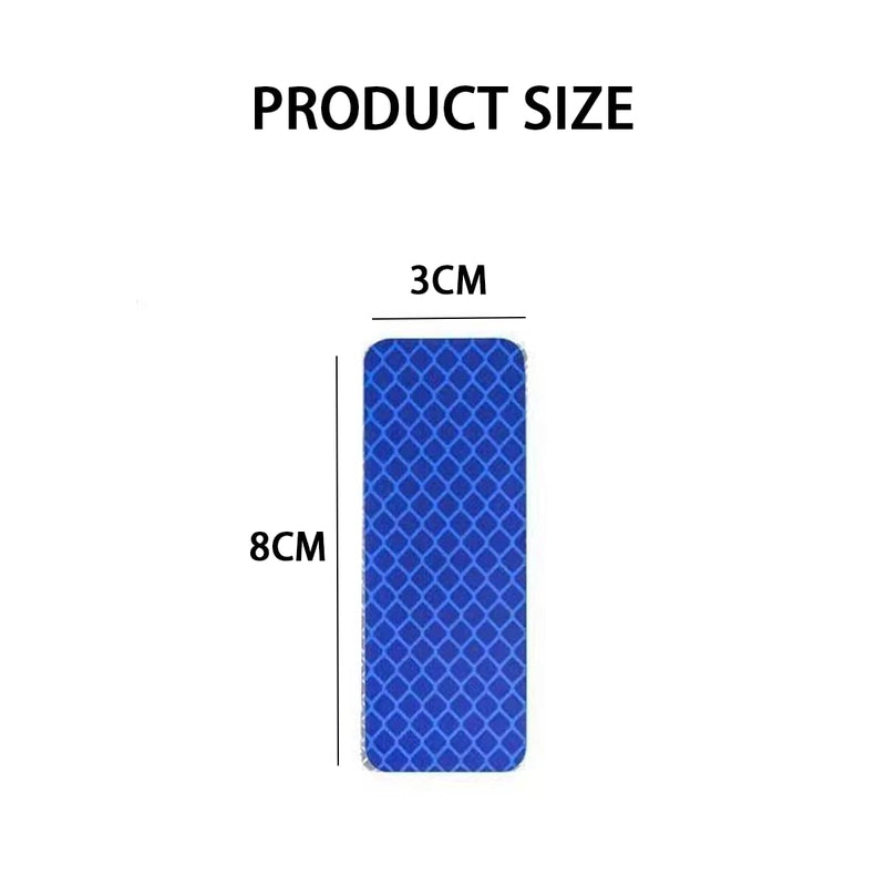 Reflective Stickers, 100 Pcs, 5 Colors Self-Adhesive Reflective Strip Set,Multi Purpose Reflective Tape for Outdoor Nighttime Visibility, Apparel, Trailer, Truck, Bike,etc