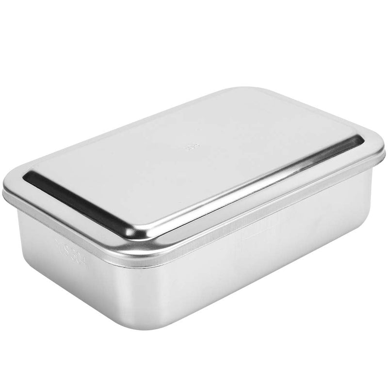 6 Inch Steriliser Container Cleaning Box Professional 304 Stainless Steel Rust Protection Storage Box for Instruments Reusable Cleaning Box with Lid