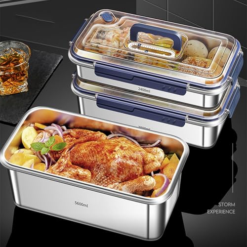Irishom 5.6L food storage container with lids and date indicator, ideal for kitchen organization and keeping food fresh.