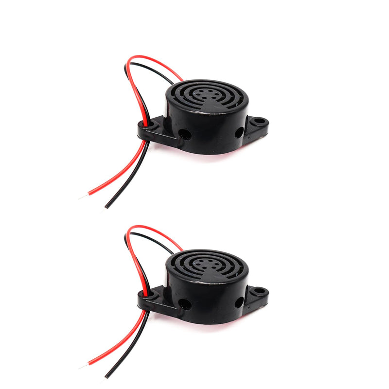 [Australia - AusPower] - 5PCS Active Piezo Buzzer 24V 3015 Adjustable Volume High Decibel Piezo Beep Tone Alarm Ring Continuous Sound Black 
