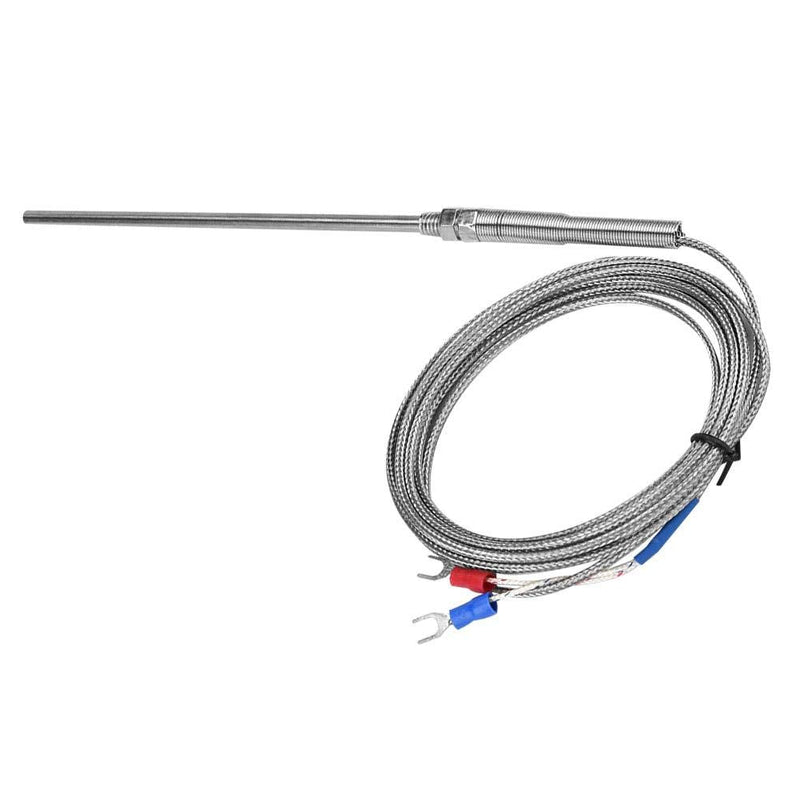 [Australia - AusPower] - Thermocouple Sensor Probe Type K Thermocouple M8 Thread Galvanised Temperature Sensor 8 mm Diameter Thread 0-400 °C (3M) 