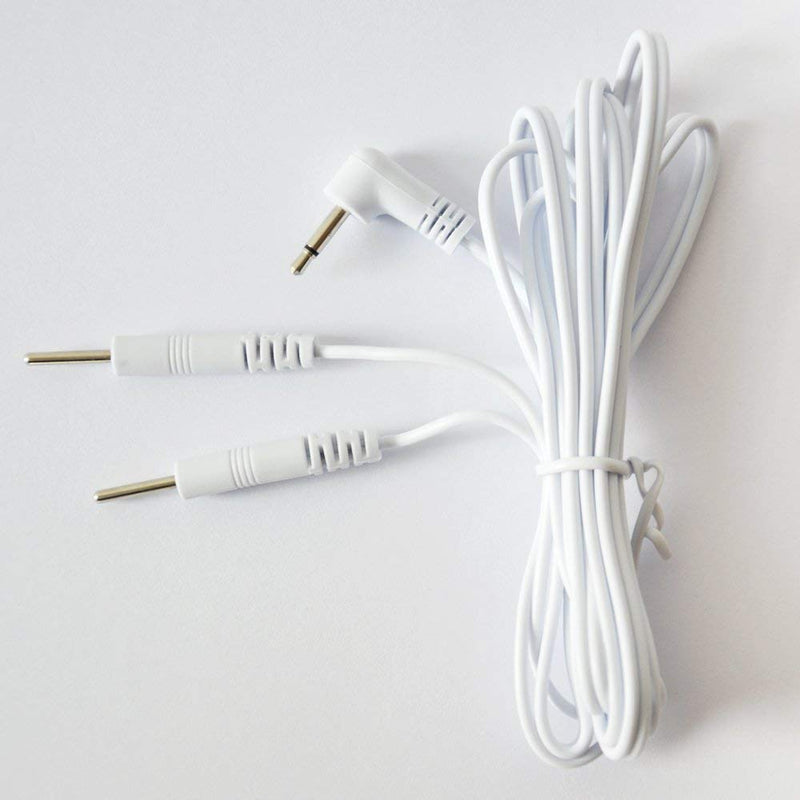 Premium TENS Cable Male 3.5mm Jack 2.0mm Male 120cm Length High Quality TensCare Replacement Cable for TENS Devices (Pack of 5)