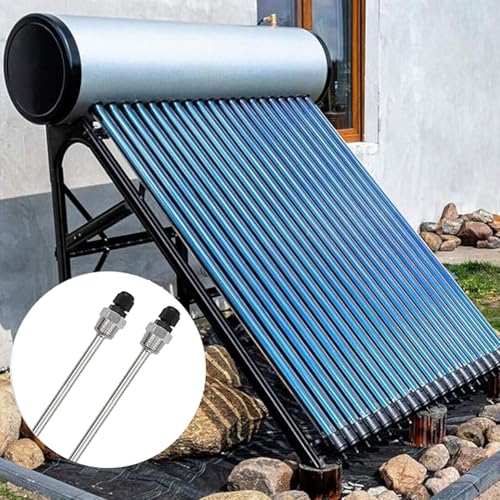 JOYOLA Pack of 2 Immersion Sleeve 304 Stainless Steel Immersion Sleeves 150 mm, G1/2 Inch Thread for Temperature Sensor, Immersion Protection Tubes for Thermocouples, Protective Tube for Temperature