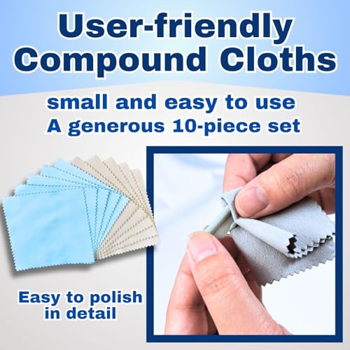 Someie Tamiya polishing paste fine and finishing compounds with two-color compound applicator cloths set