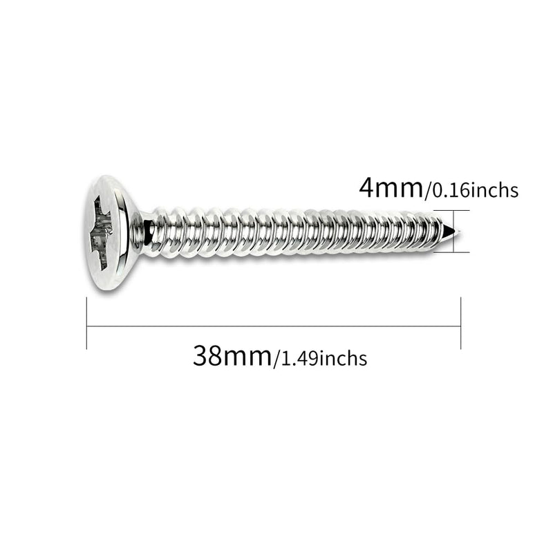 [Australia - AusPower] - 304 Stainless Steel Ceiling Hooks Heavy Duty Metal Pad Eyes Plate Snap Eye Strap Drop Ceiling Anchor Hooks Hardware with Screws for Hanging Plant Hangers 2.1" -10Pack Pack-10 