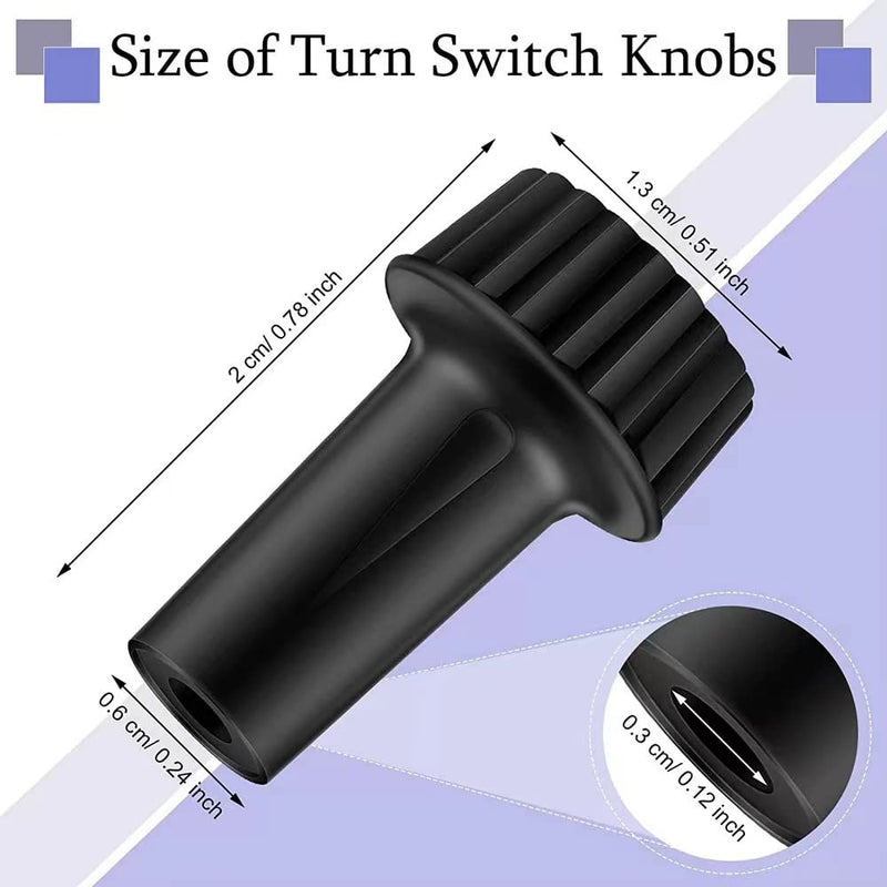 [Australia - AusPower] - Lamp Turn Knob,Light Lamp Turn On/Off Switch Knobs Replacement, Standard Size(20mm-8PCS),Socket Knob for Floor and Table Lamps 