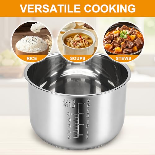 Rice Cooker Replacement Pot Compatible with Aroma ARC-1020SB & ARC-1120SBL 5L Flat Mouth