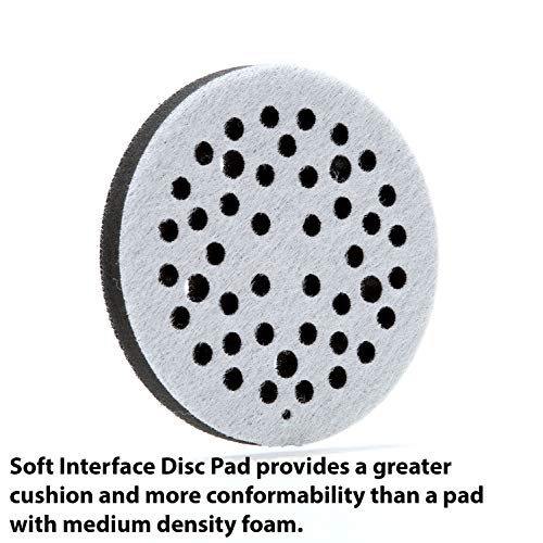3M Clean Sanding Soft Interface Disc Pad, 5-inch sanding disc backing pad with 44 holes