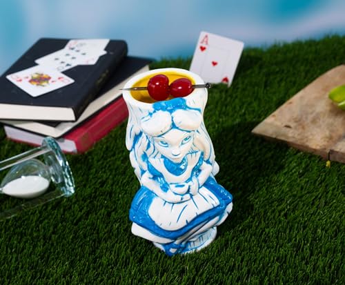 Geeki Tikis Disney Alice In Wonderland Alice Ceramic Mug | Party Cocktail Tumbler For Liquor and Beverages | Holds 20 Ounces