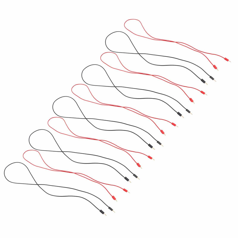 [Australia - AusPower] - 5 Sets Banana Plug Test Line Gold Plating Banana Plug Test Cable with 2mm Jack Test Leads Sets Multi Testers for Electrical Projects 